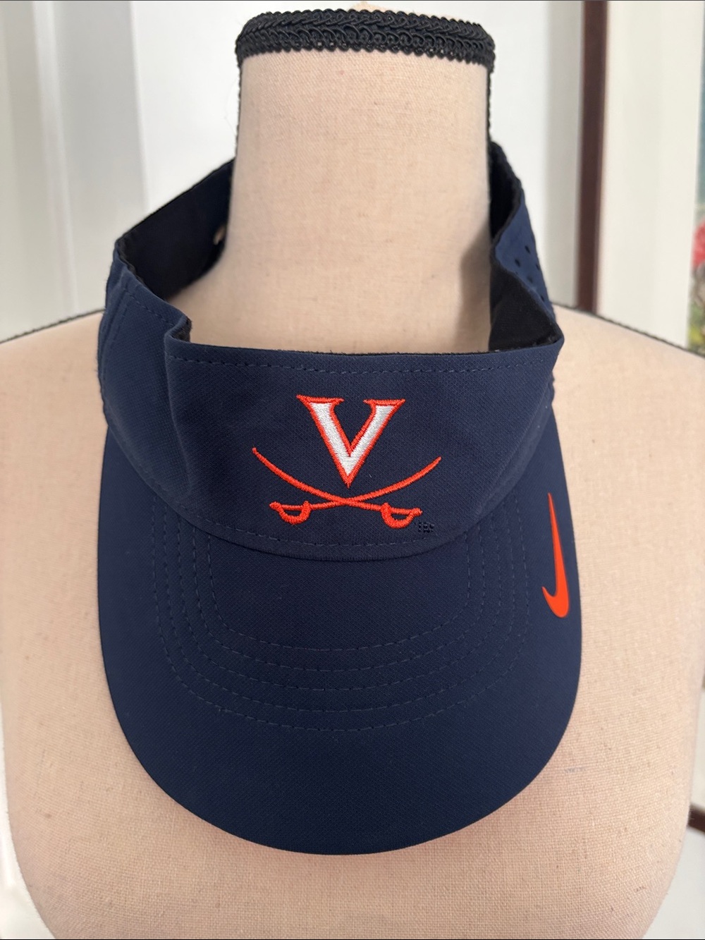 Nike Navy and Orange UVA Visor